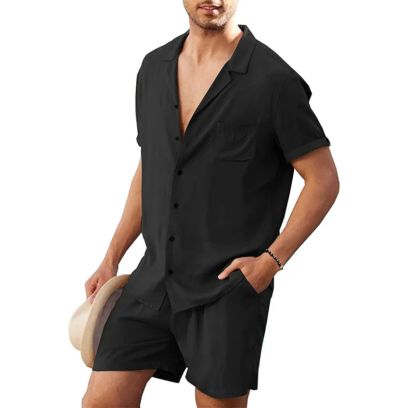 Summer Cotton Linen Shirt Set  - огляд і ціна Linen Shirt Breathable