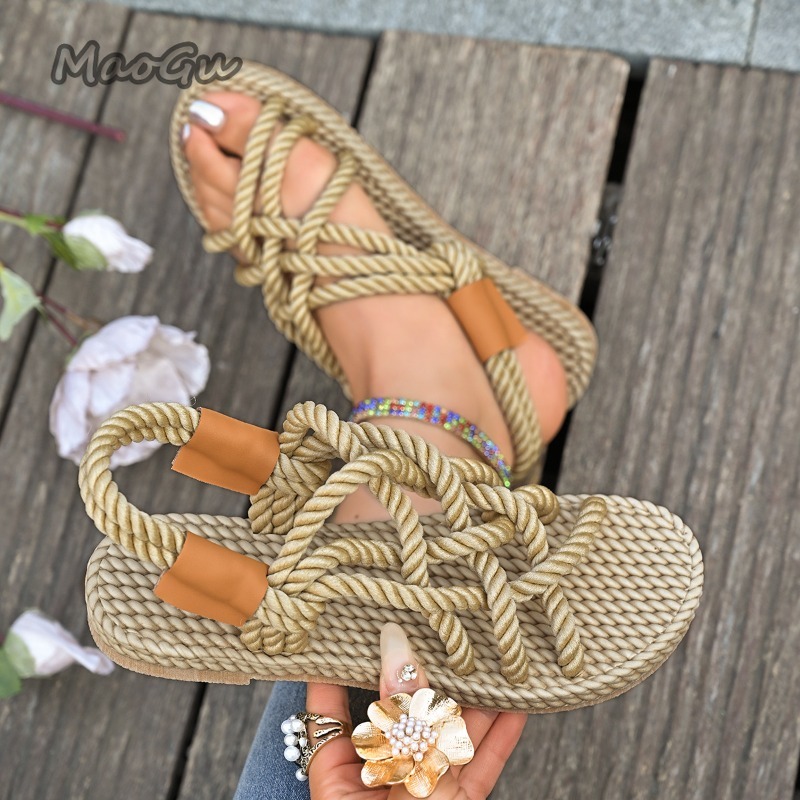 Women's Braided Rope Flat Sand - огляд і ціна Espadrille Slip On