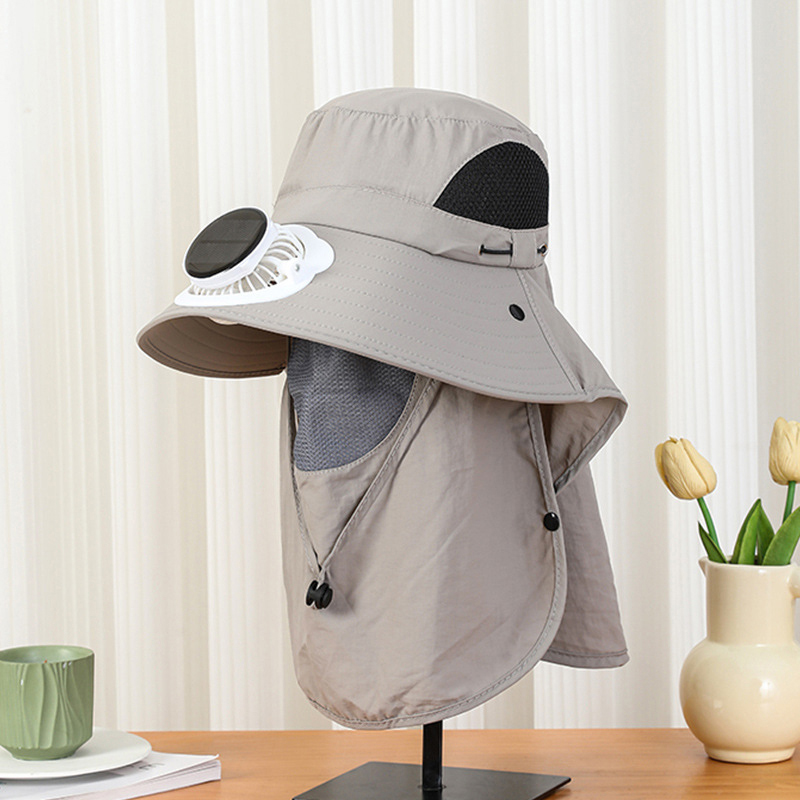 Men Wide Brim Solar Fan Hat wi - огляд і ціна Bucket Hat Straw