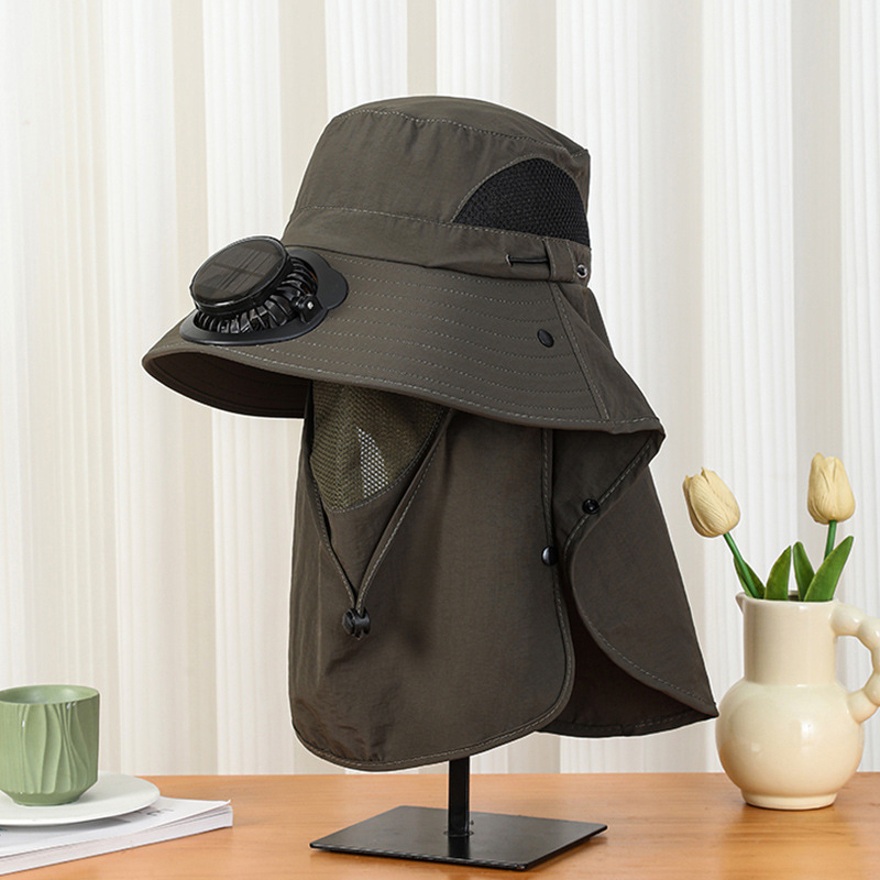 Men Wide Brim Solar Fan Hat wi - огляд і ціна Bucket Hat Straw