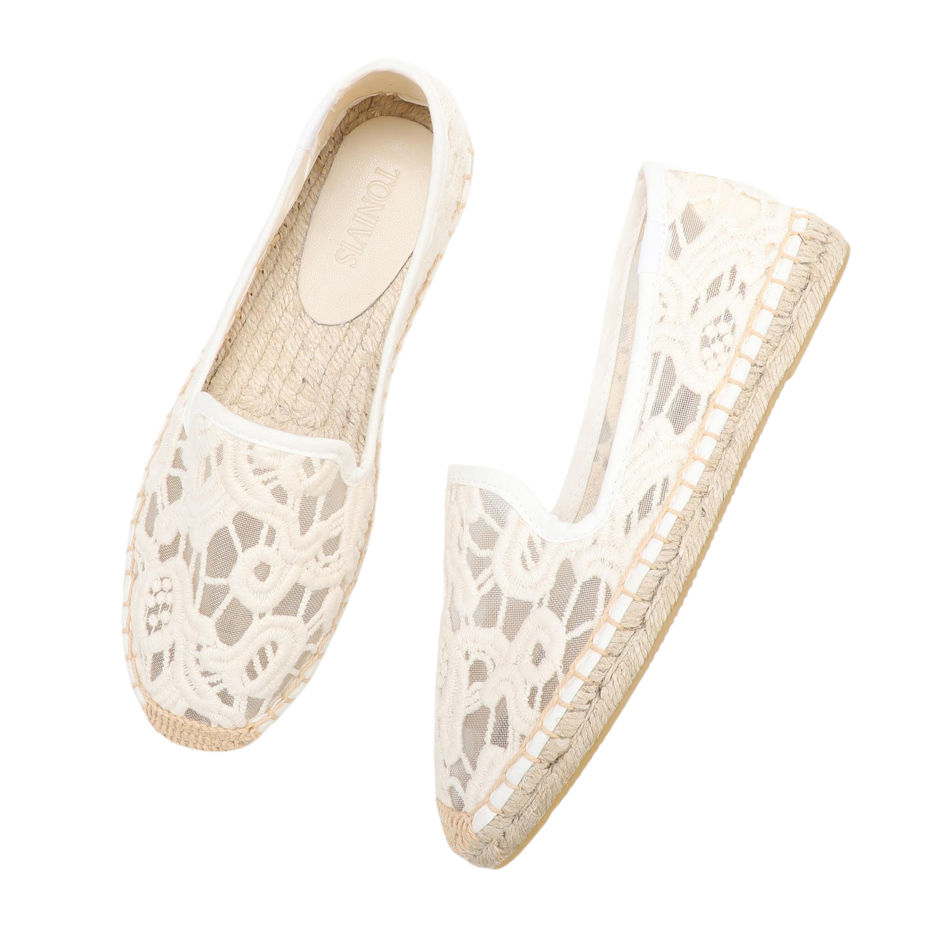 Women Lace Espadrilles Flats S - огляд і ціна Espadrille Slip On