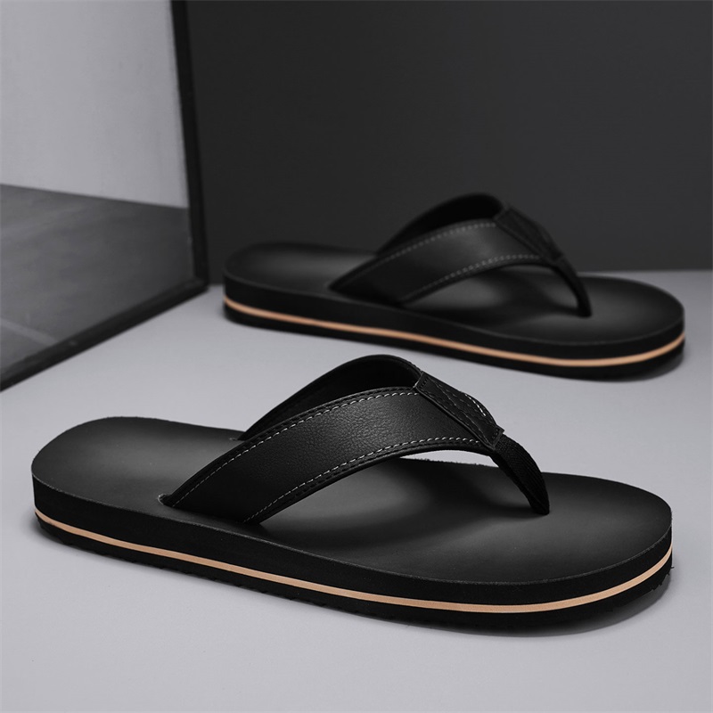 Men's Vintage Washed Faux Leat - огляд і ціна Flip Flop Leather Men