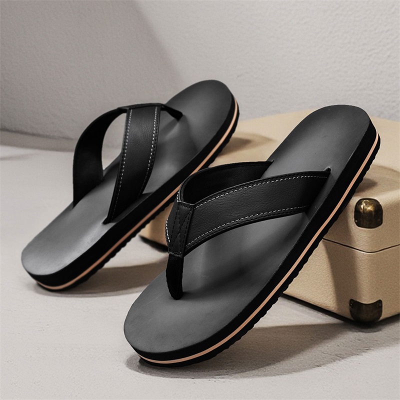 Men's Vintage Washed Faux Leat - огляд і ціна Flip Flop Leather Men