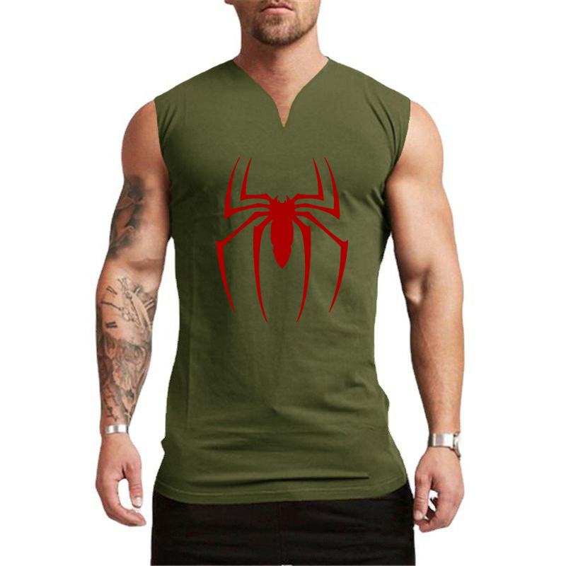Red Spider Printed Gym Fitness - огляд і ціна Tank Top Muscle