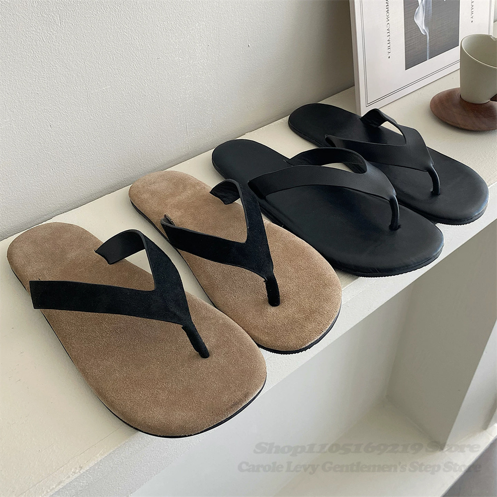 Vintage Style Cow Suede Clip O - огляд і ціна Flip Flop Leather Men