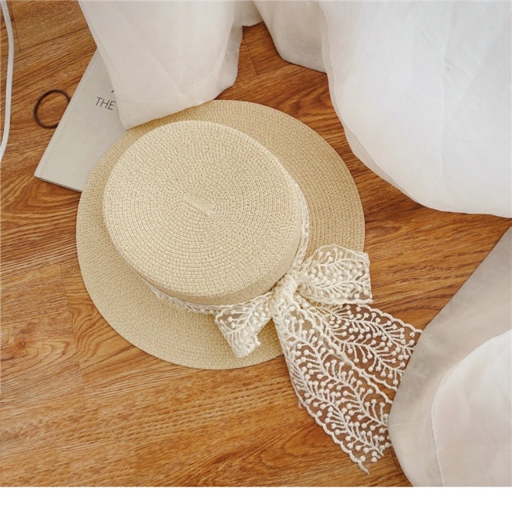 Style Accessory Lace Bow Straw - огляд і ціна Bucket Hat Straw