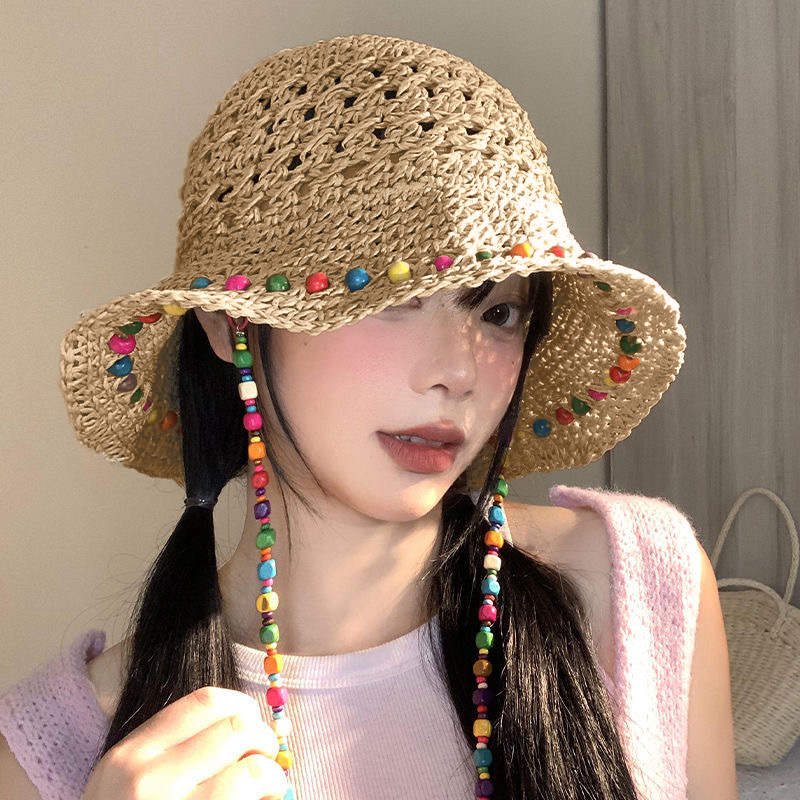 Retro Versatile Hollow Big Bri - огляд і ціна Bucket Hat Straw