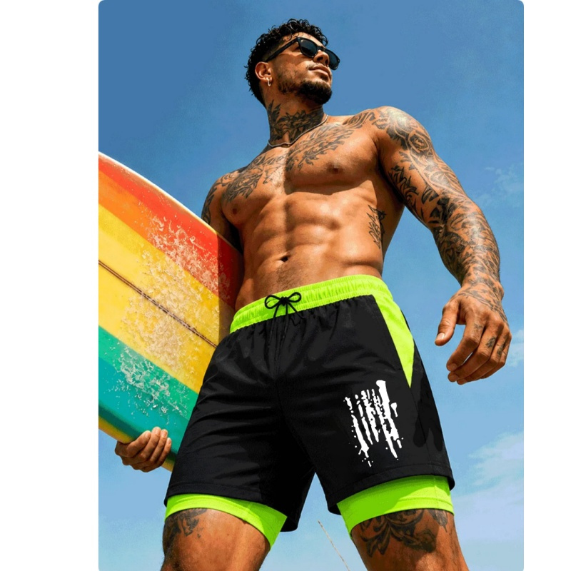 Men'S Two-In-One Double Layer  - огляд і ціна Trunks Board Surf