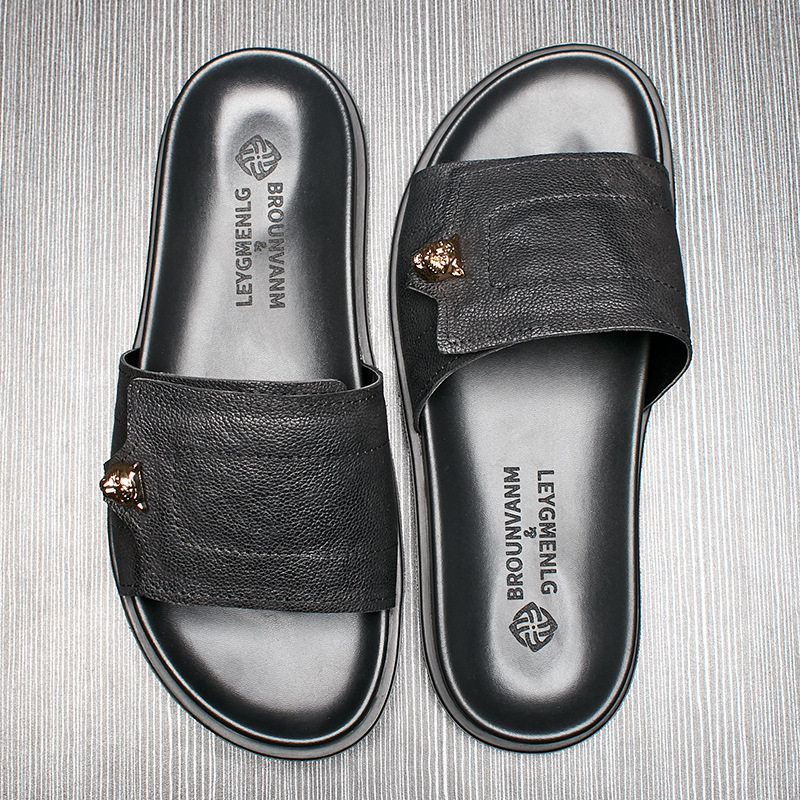 2025 New Genuine Leather Slipp - огляд і ціна Flip Flop Leather Men