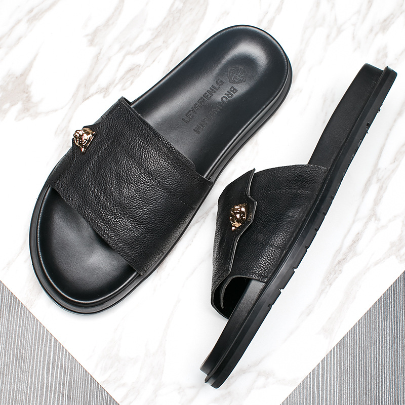 2025 New Genuine Leather Slipp - огляд і ціна Flip Flop Leather Men