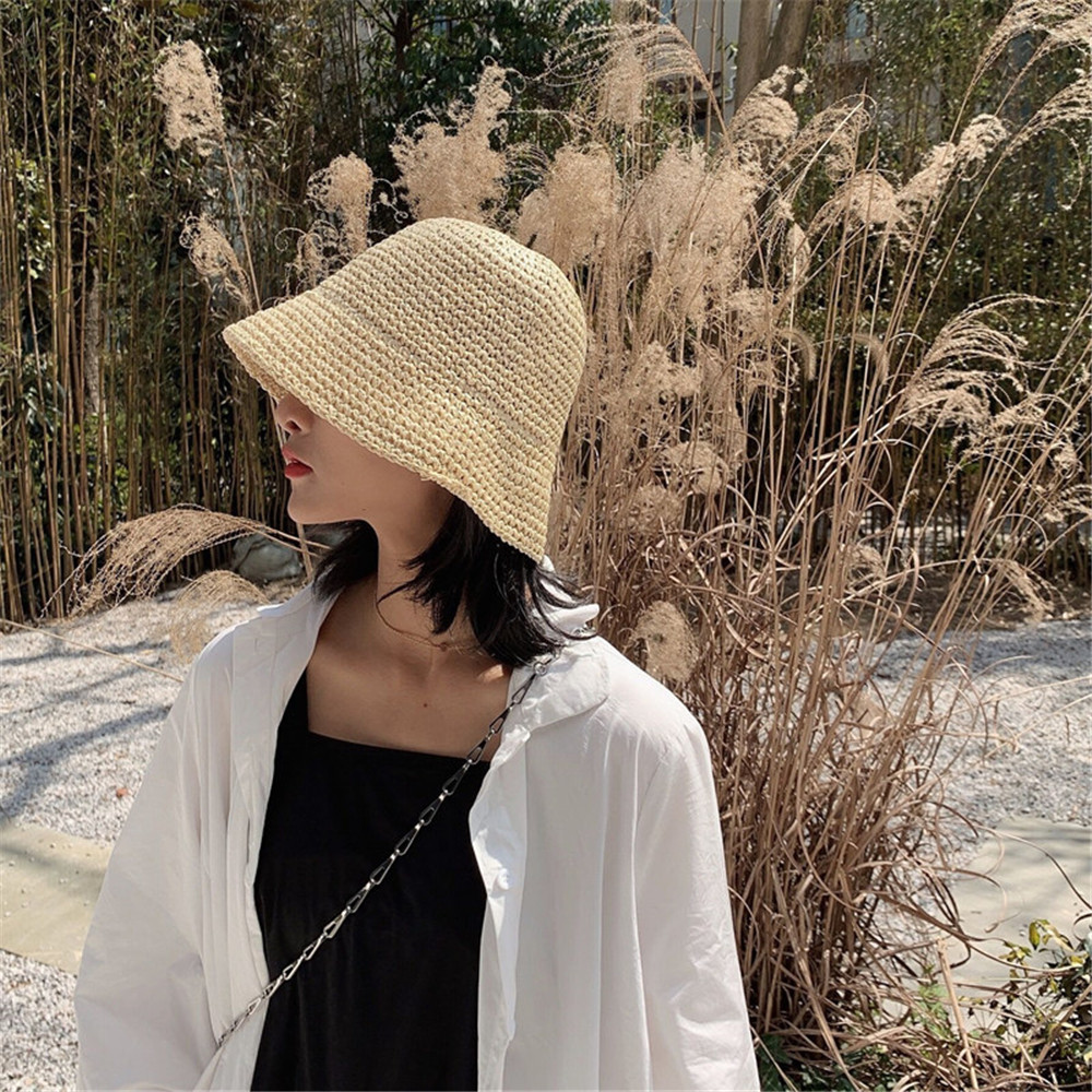 Hot Women's Fashion Summer Cap - огляд і ціна Bucket Hat Straw