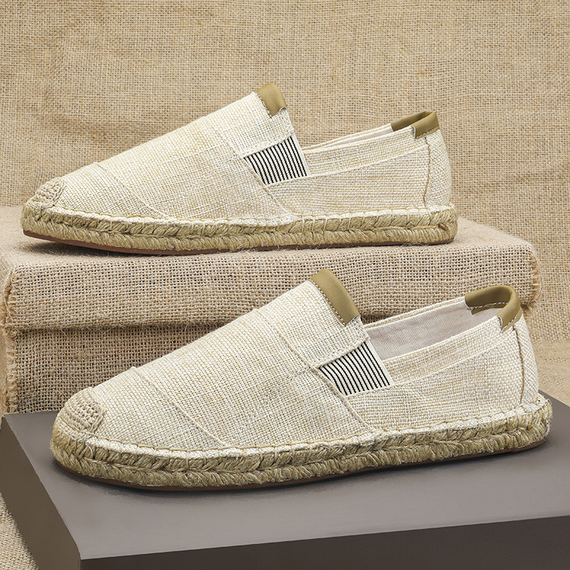 2025New Men Linen Casual Shoes - огляд і ціна Espadrille Slip On