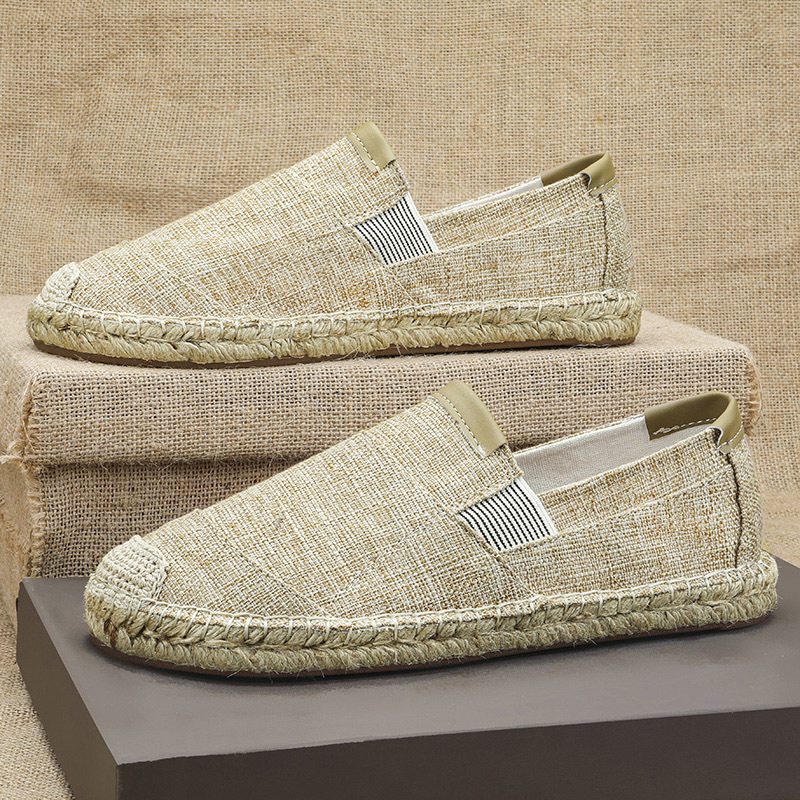 2025New Men Linen Casual Shoes - огляд і ціна Espadrille Slip On