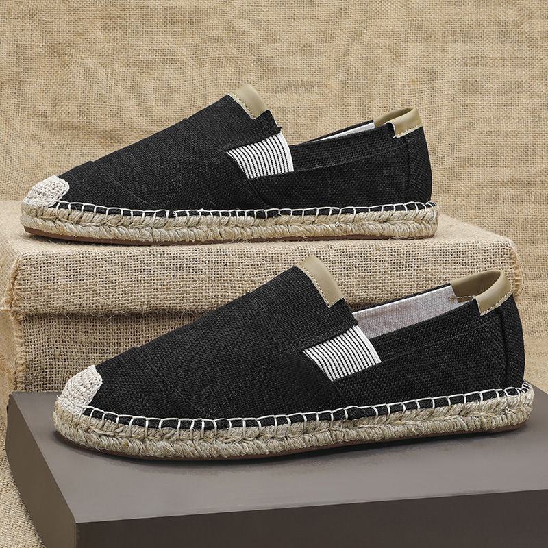 2025New Men Linen Casual Shoes - огляд і ціна Espadrille Slip On