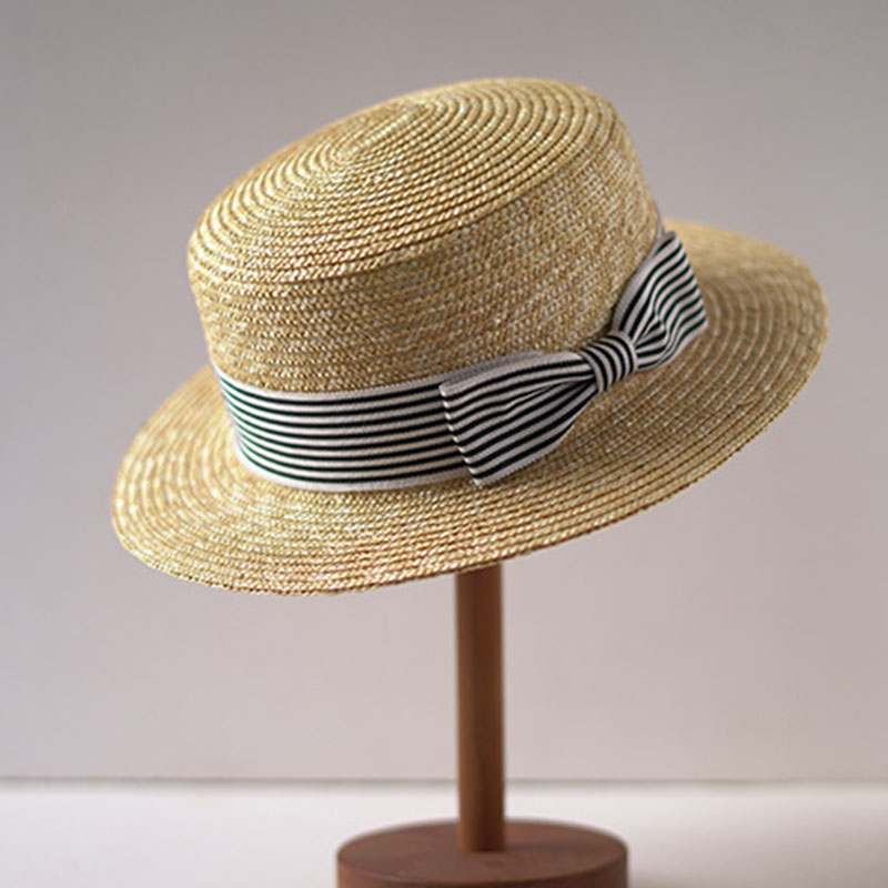 Wide Brim Boater Hats Flat Top - огляд і ціна Bucket Hat Straw